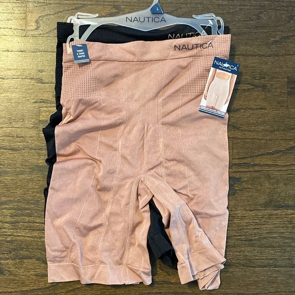 New with tags Nautica seamless tag free shaping long‎ slip shorts 2 pack